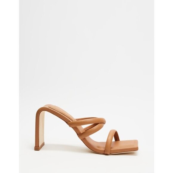 💕CULT GAIA💕 Letta Heel Sandals ~ Camel Brown 39 New Without Box - Picture 7 of 16